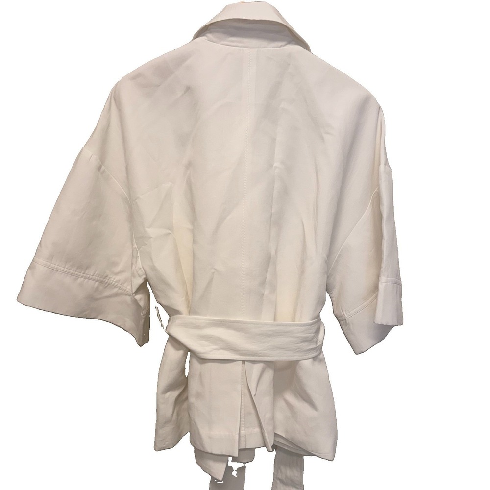 BYLUMA double-breasted short trench jacket Spain Luxury Double Breasted 42 XL - Picture 3 of 5